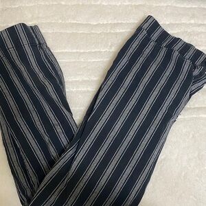 Jolt Black and White Striped Trousers